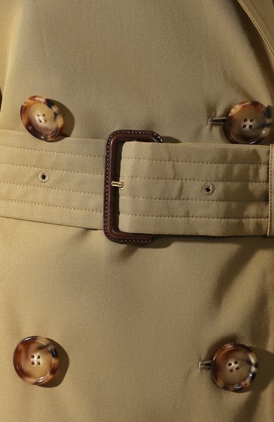 Хлопковый тренч waterloo BURBERRY хаки цвета по цене 275000 руб., арт. 8024812, фото 5 Хлопковый тренч waterloo BURBERRY, арт. 8024812, фото 5