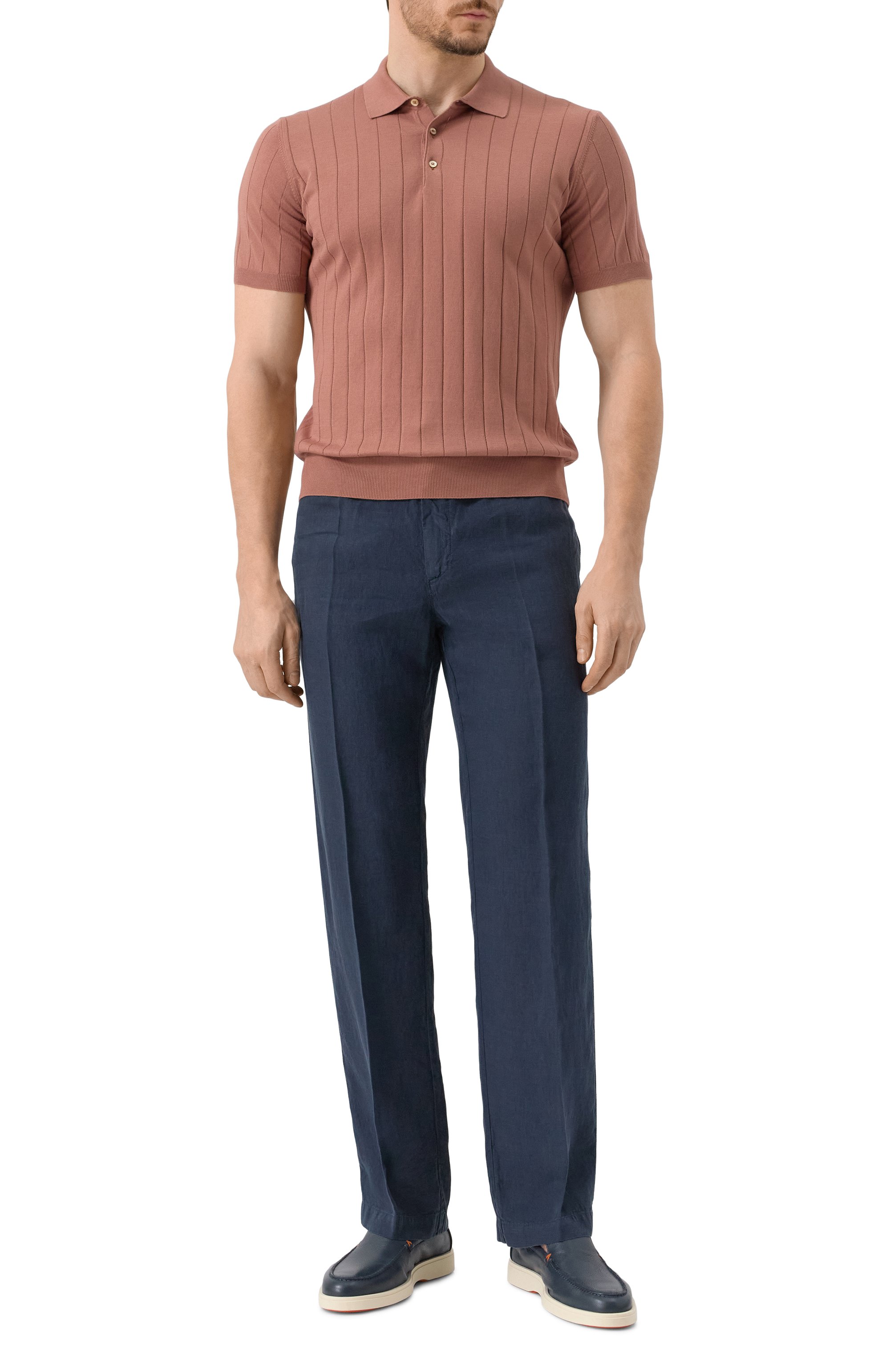 Кожаные лоферы detroit SANTONI, арт. MGDG17824TICSWLM, фото 2