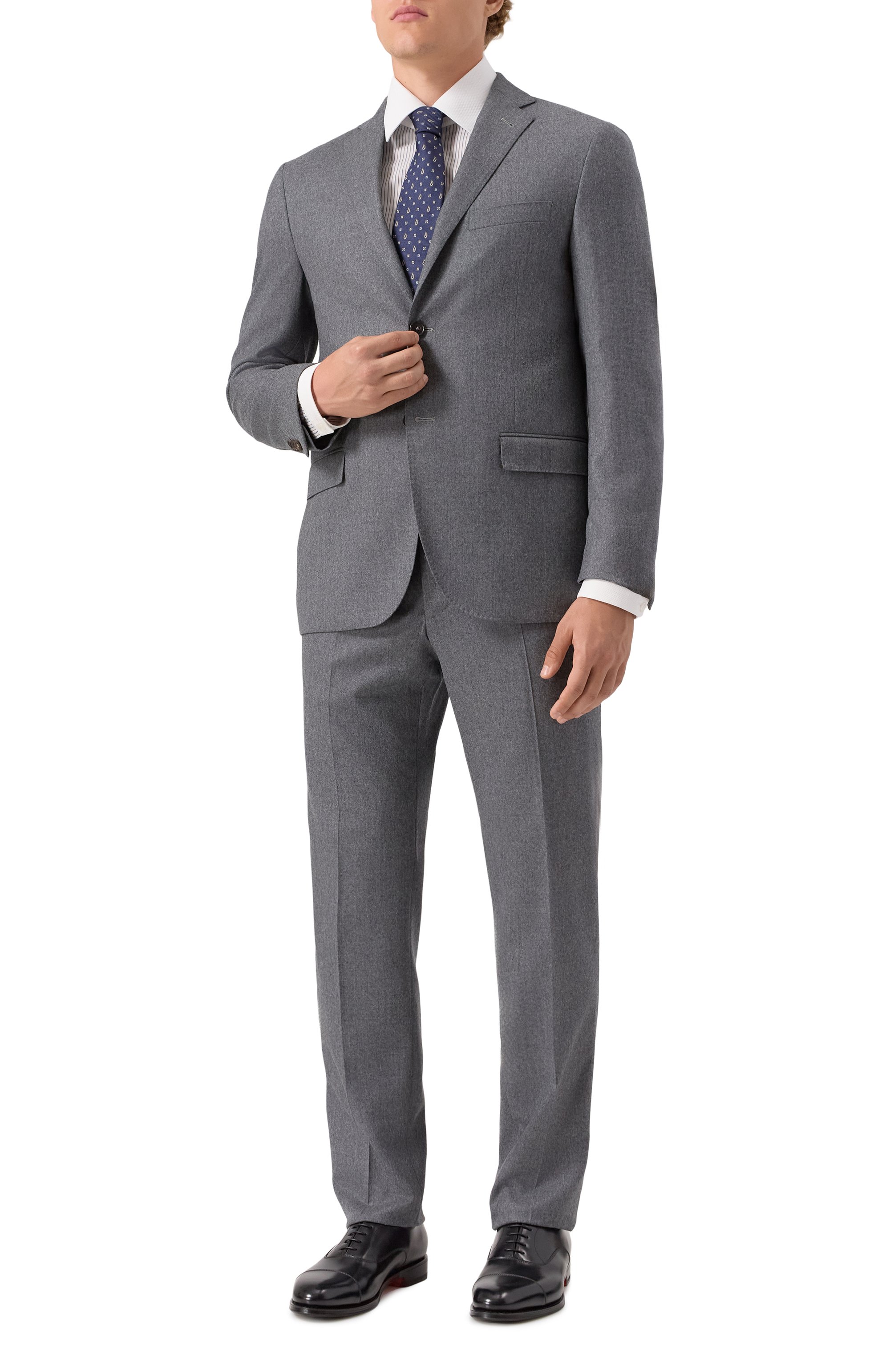 Кожаные оксфорды colin SANTONI, арт. MCCG19045PG4HNTG, фото 2