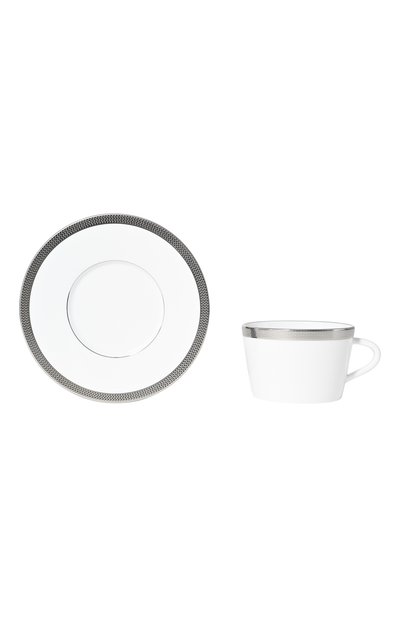 Чайная чашка с блюдцем maille platine BERNARDAUD, арт. 2620/89