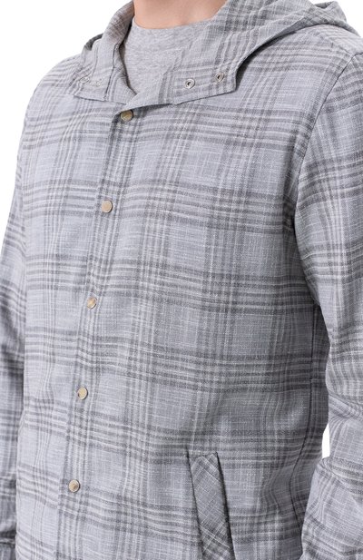 Рубашка из шерсти и шелка KITON, арт. UMCMARK0617E20_, фото 5