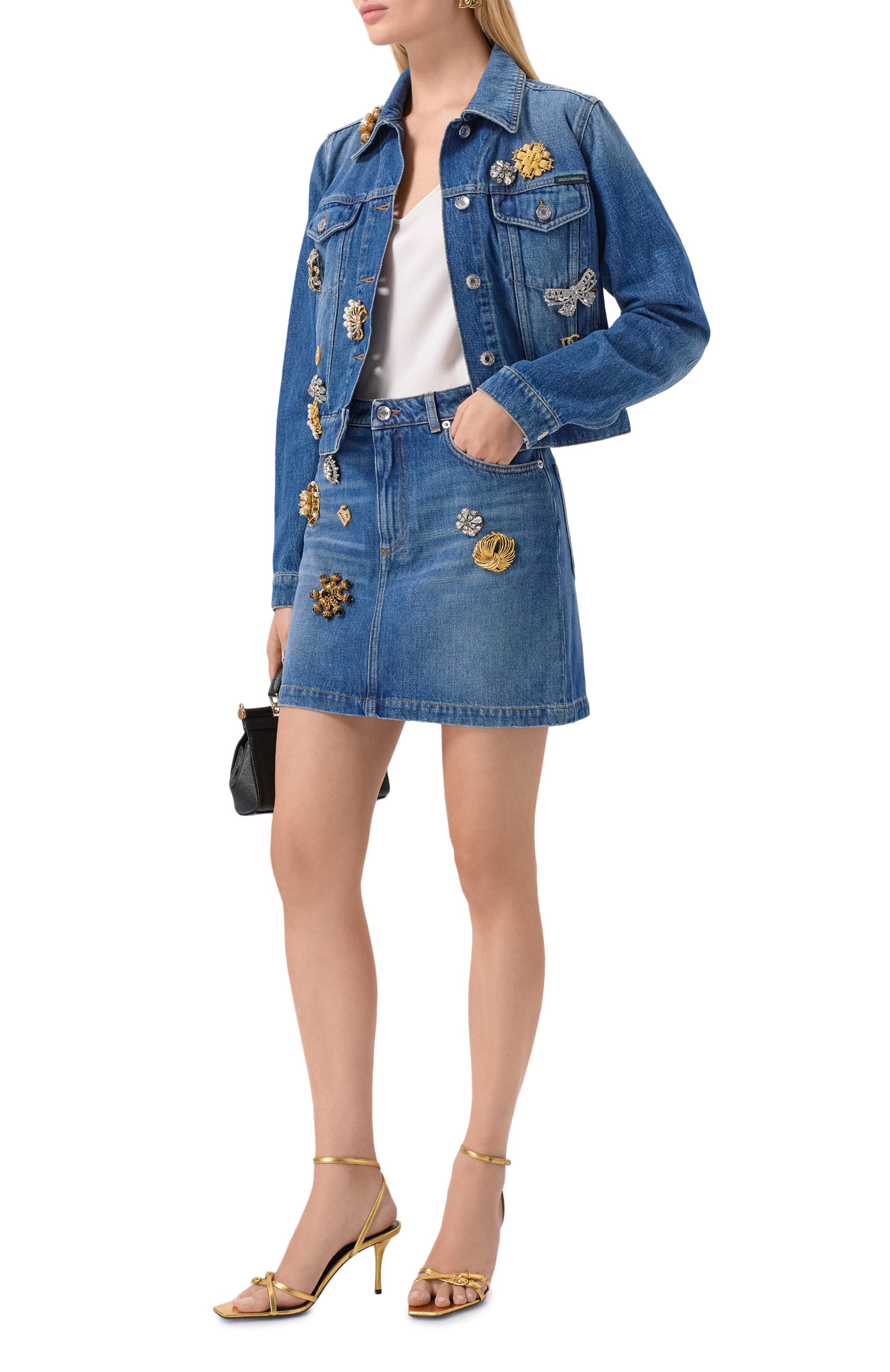 Джинсовая юбка DOLCE & GABBANA, арт. F4CX1Z/G8NC7, фото 2