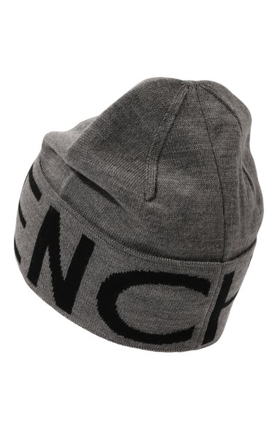 Шерстяная шапка GIVENCHY серого цвета по цене 37100 руб., арт. GVCAPP/U7123, фото 2 Шерстяная шапка GIVENCHY, арт. GVCAPP/U7123, фото 2