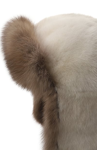 Меховая шапка-ушанка из норки и соболя VICTORIA KUSENKOVA, арт. 091203641093, фото 3