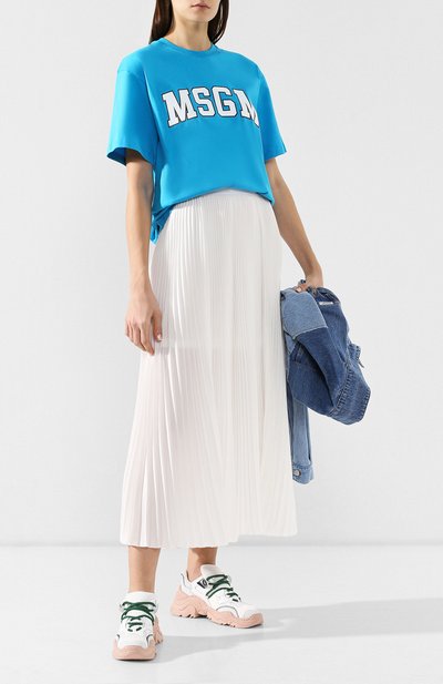 Текстильные кроссовки N21 розового цвета по цене 36400 руб., арт. 00119SSS00460040, фото 2 Текстильные кроссовки N21, арт. 00119SSS00460040, фото 2