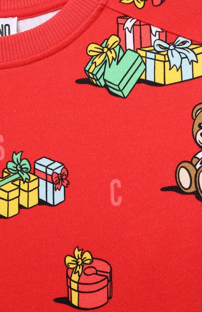 Хлопковый свитшот MOSCHINO, арт. HUF08F/LCB53/10-14, фото 3