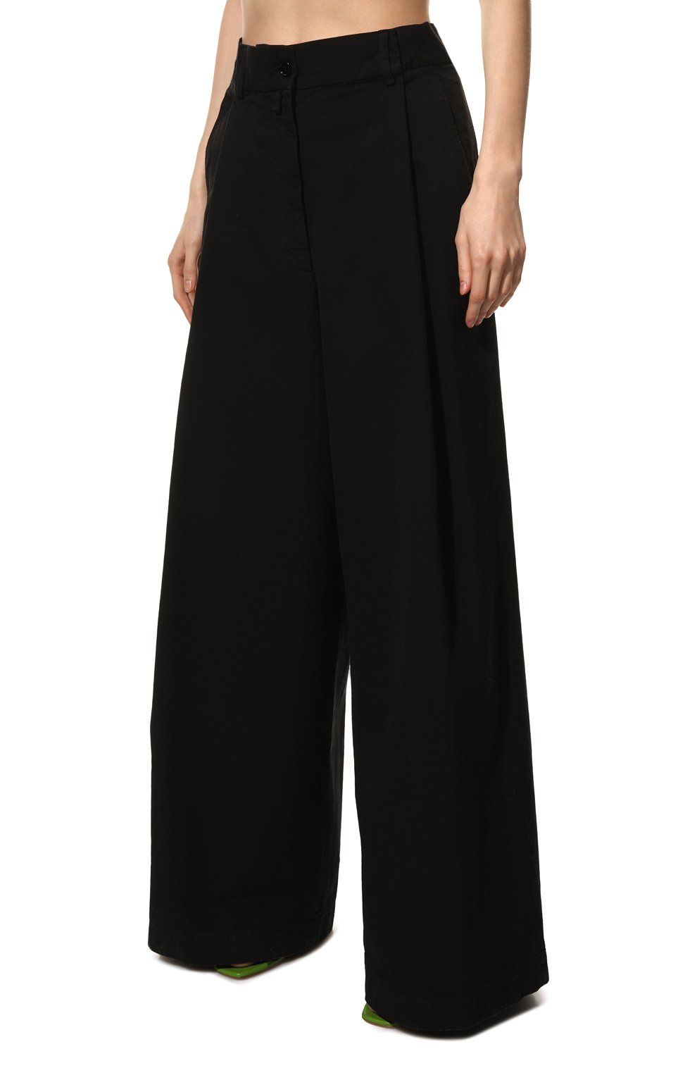 Хлопковые брюки DRIES VAN NOTEN черного цвета по цене 59300 руб., арт. 222-030963-5326, фото 3 Хлопковые брюки DRIES VAN NOTEN, арт. 222-030963-5326, фото 3