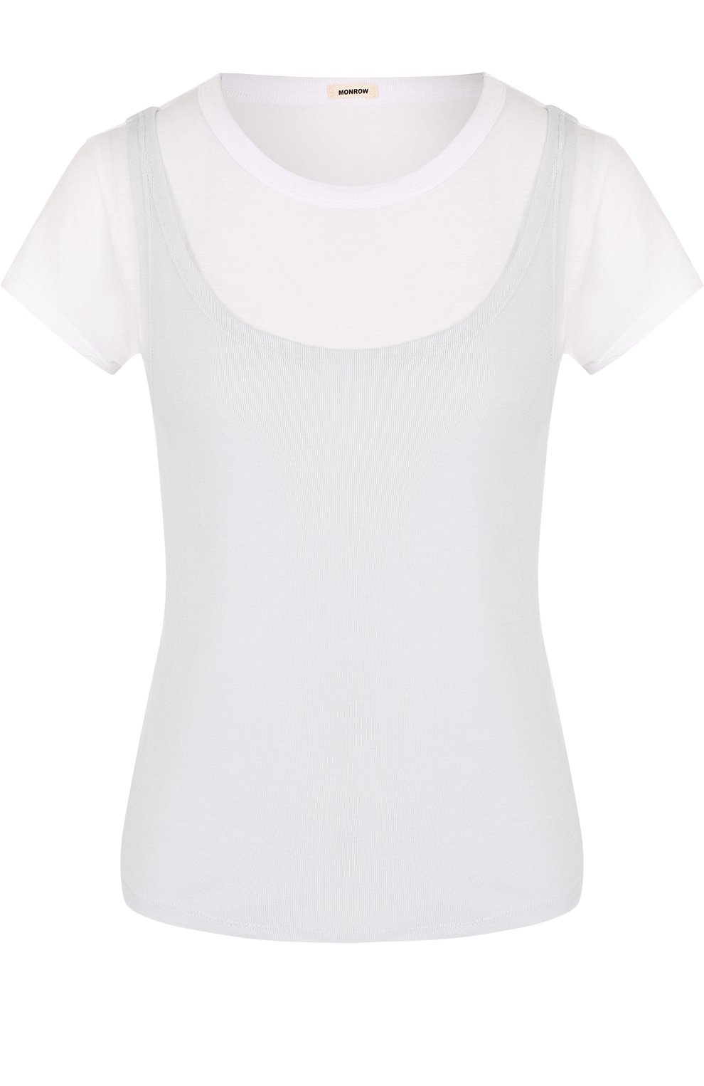 Футболка прямого кроя с круглым вырезом MONROW, арт. HT0389, фото 1