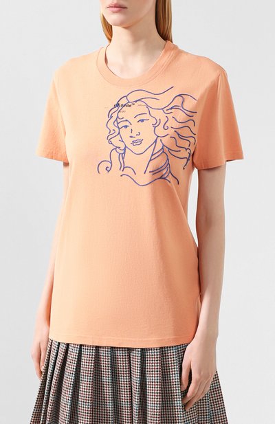 Хлопковая футболка OFF-WHITE, арт. 0WAA049E19B070602230, фото 3