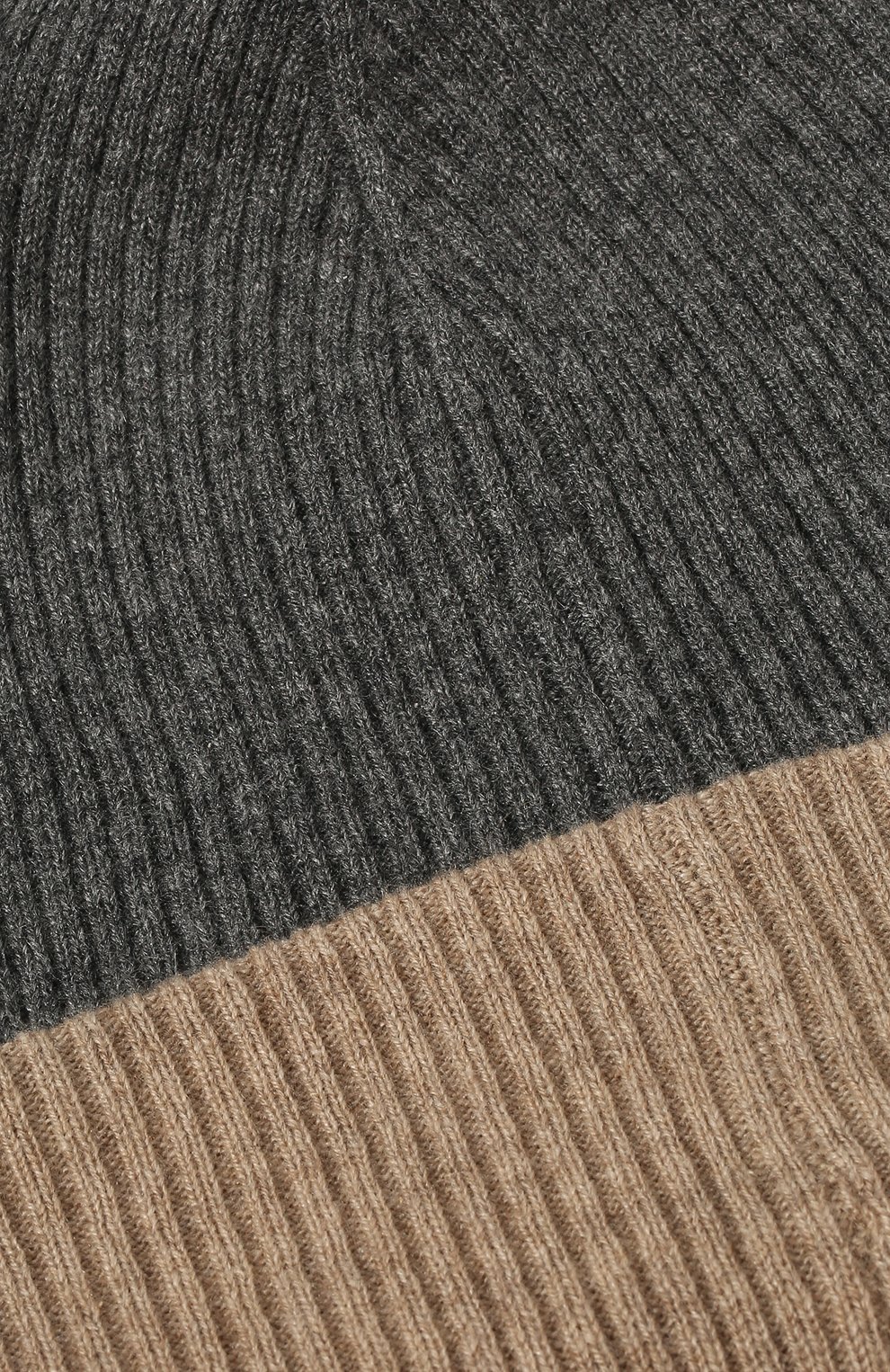 Кашемировая шапка BRUNELLO CUCINELLI темно-серого цвета по цене 49950 руб., арт. M2293600, фото 3 Кашемировая шапка BRUNELLO CUCINELLI, арт. M2293600, фото 3