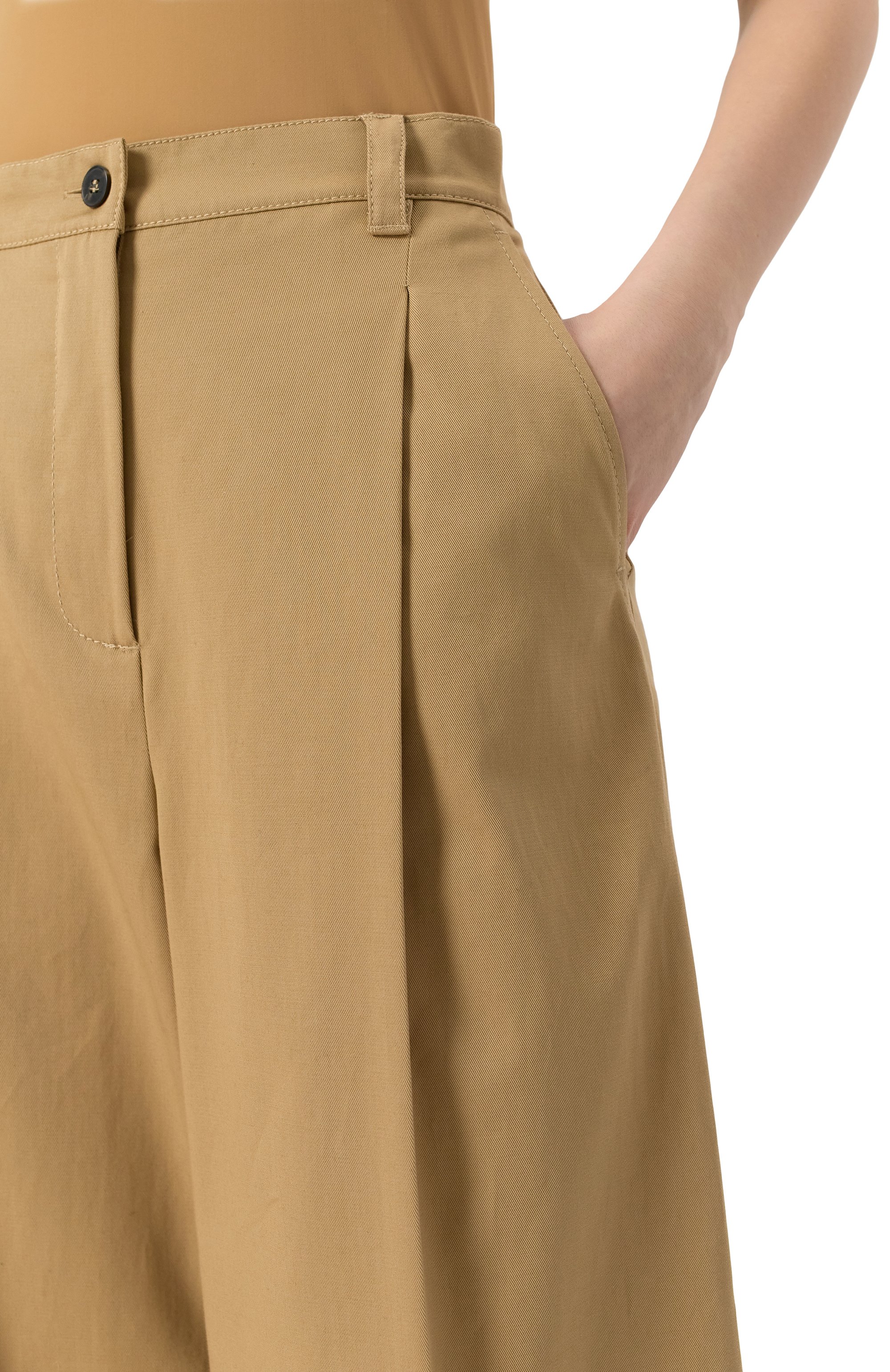 Хлопковые брюки WEEKEND MAX MARA, арт. NEBBIE, фото 5