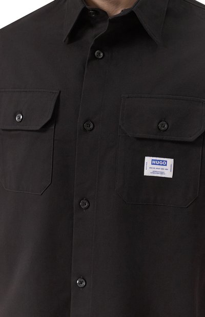 Хлопковая рубашка HUGO BLUE, арт. 50517871, фото 5