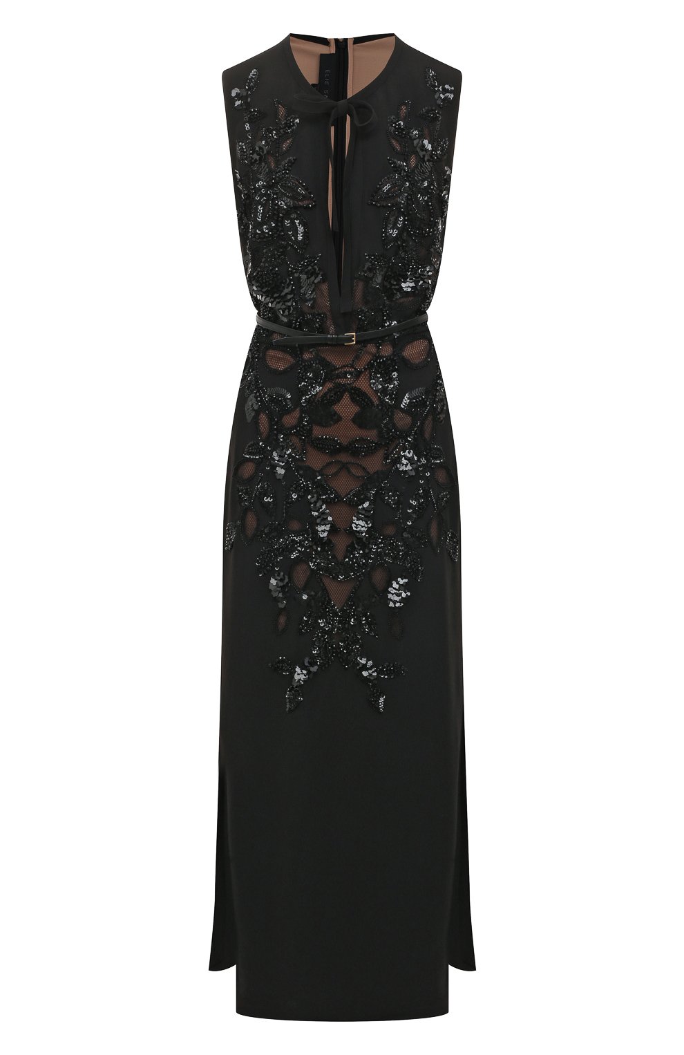 Платье с отделкой пайетками и бисером ELIE SAAB, арт. 7930, фото 1