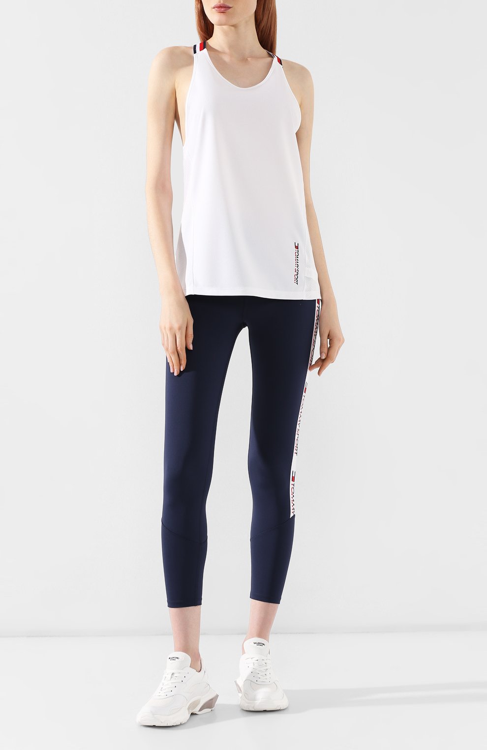 Топ TOMMY SPORT белого цвета по цене 4490 руб., арт. S10S100022, фото 2 Топ TOMMY SPORT, арт. S10S100022, фото 2