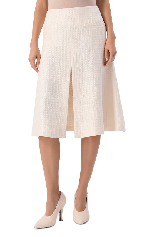 Шелковая юбка Alaia AA9J2371W097B Кремовый  AA9J2371W097B Фото 3