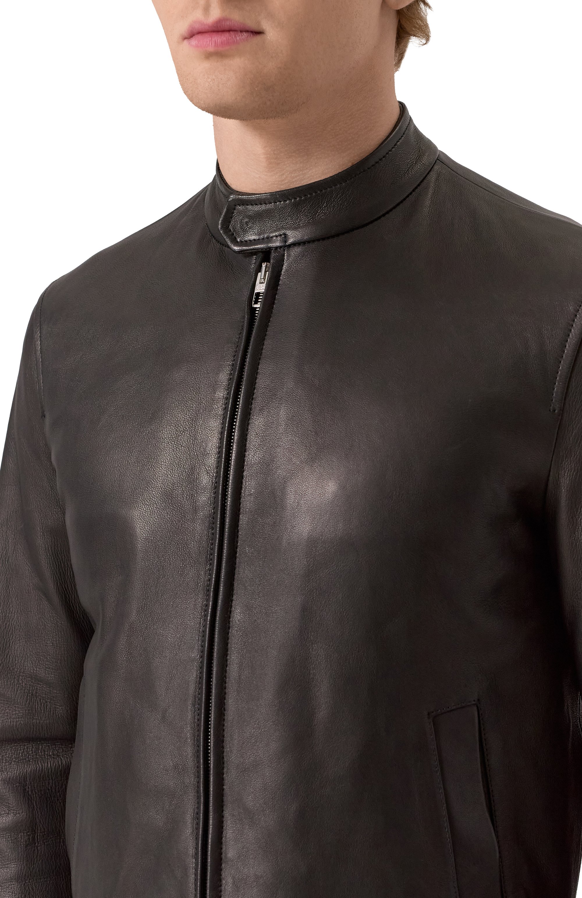 Кожаная куртка JACOB COHEN, арт. 25E P/JUM_H0072 00G D1357 RW, фото 5