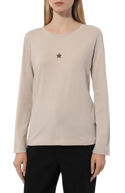 Хлопковый лонгслив LORENA ANTONIAZZI, арт. TS10AP/9999, фото 3