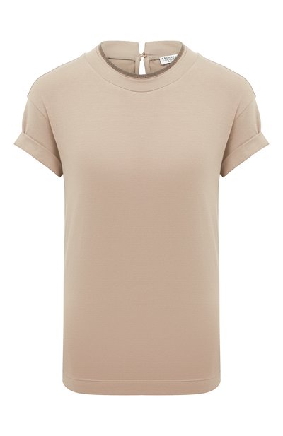 Хлопковая футболка BRUNELLO CUCINELLI, арт. M0T18BD200, фото 1