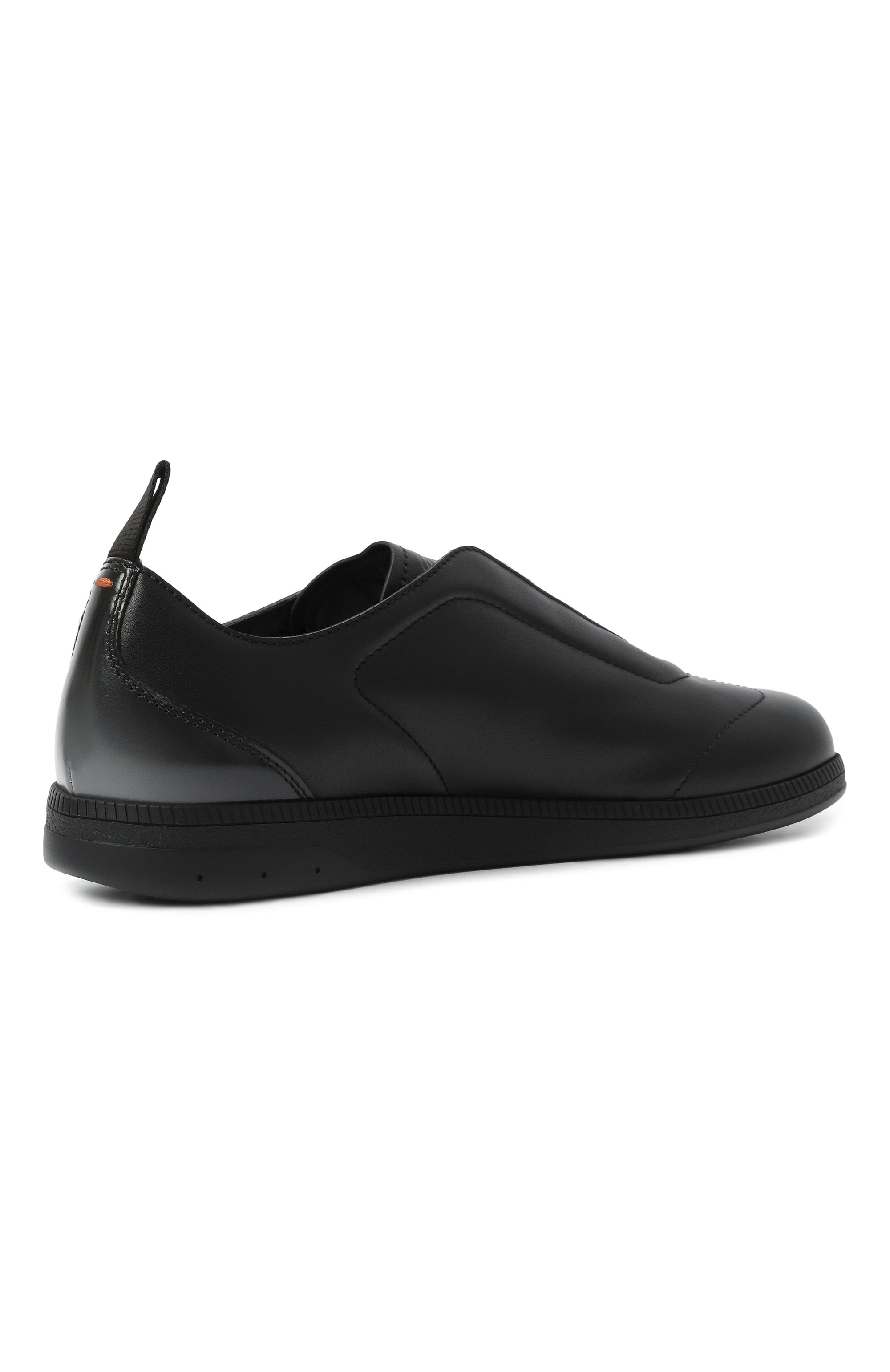 Кожаные кеды dbs-olympic SANTONI, арт. MBPG22109NERK0IL, фото 5