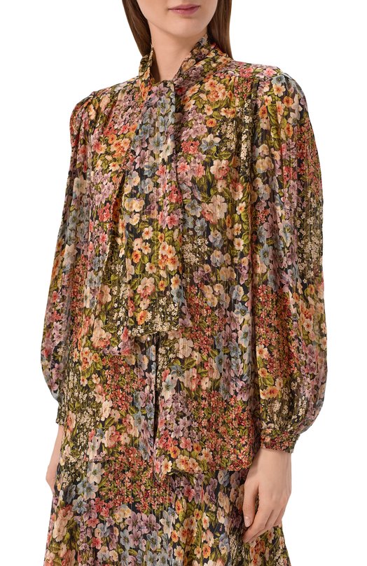 Шелковая блузка Valentino 8B3AB7Z9/A08 Разноцветный  8B3AB7Z9/A08 Фото 3