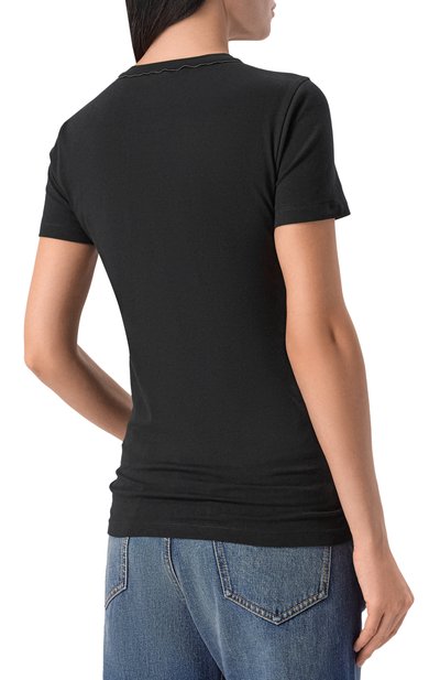 Хлопковая футболка BRUNELLO CUCINELLI, арт. M0T18B0170, фото 4