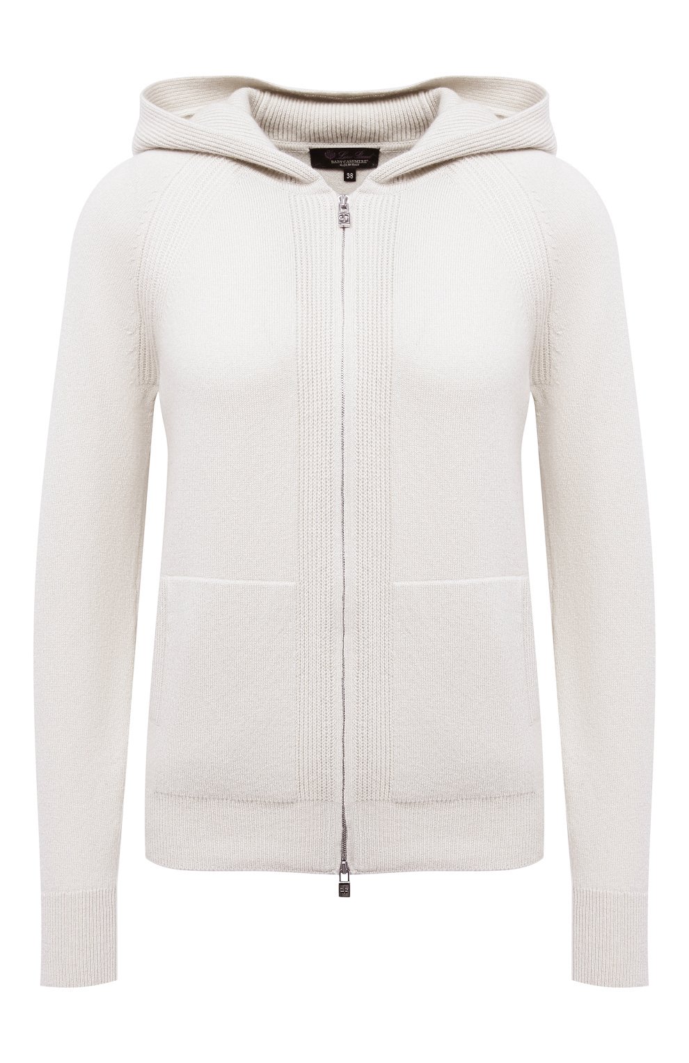 Кашемировый кардиган LORO PIANA белого цвета по цене 190000 руб., арт. FAG3599, фото 1 Кашемировый кардиган LORO PIANA, арт. FAG3599, фото 1