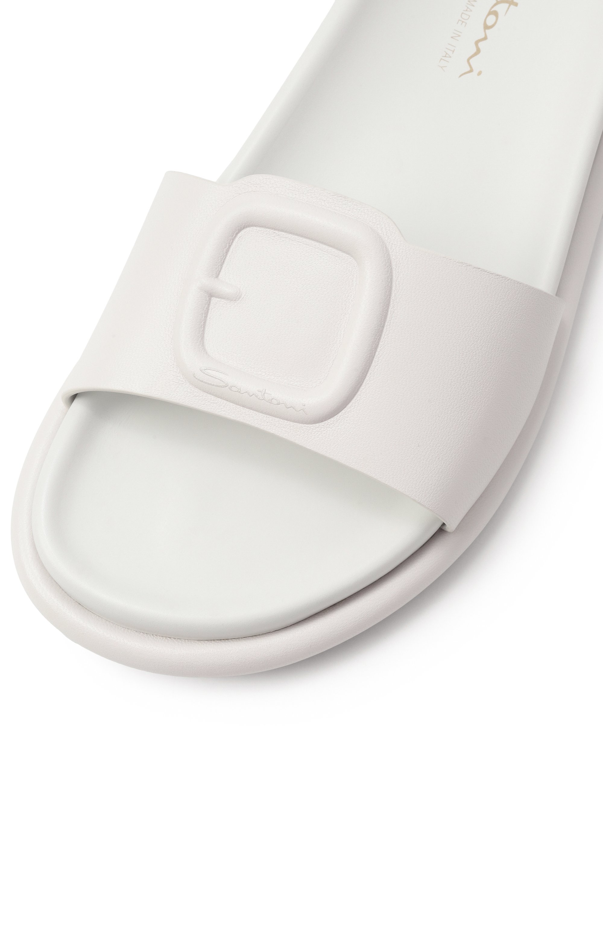 Кожаные шлепанцы SANTONI, арт. WHXG71409G0MTKED, фото 7