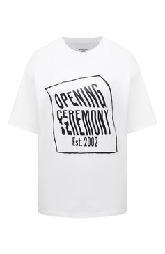 Хлопковая футболка OPENING CEREMONY, арт. YWAA010S21JER001, фото 1