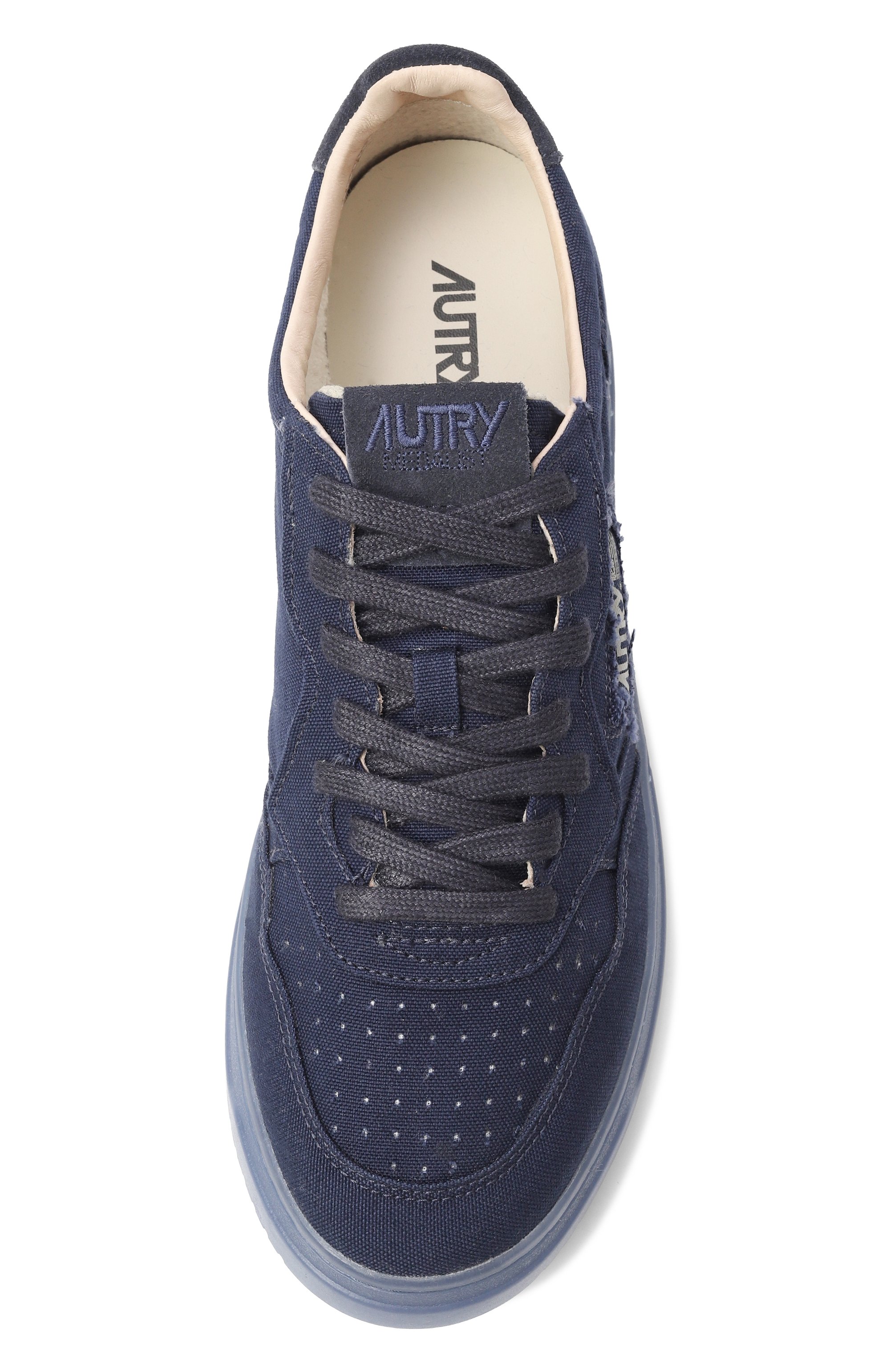 Текстильные кеды medalist AUTRY темно-синего цвета по цене 22750 руб., арт. A1UNAULMCA04, фото 6 Текстильные кеды medalist AUTRY, арт. A1UNAULMCA04, фото 6