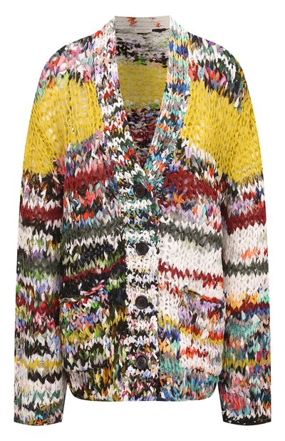 Женский кардиган из хлопка и шелка DRIES VAN NOTEN, арт. 221-011298-4711