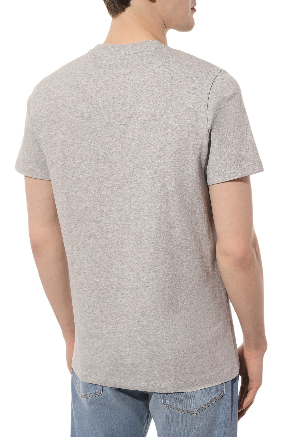 Хлопковая футболка BOGNER светло-серого цвета по цене 11600 руб., арт. 58446604, фото 4 Хлопковая футболка BOGNER, арт. 58446604, фото 4