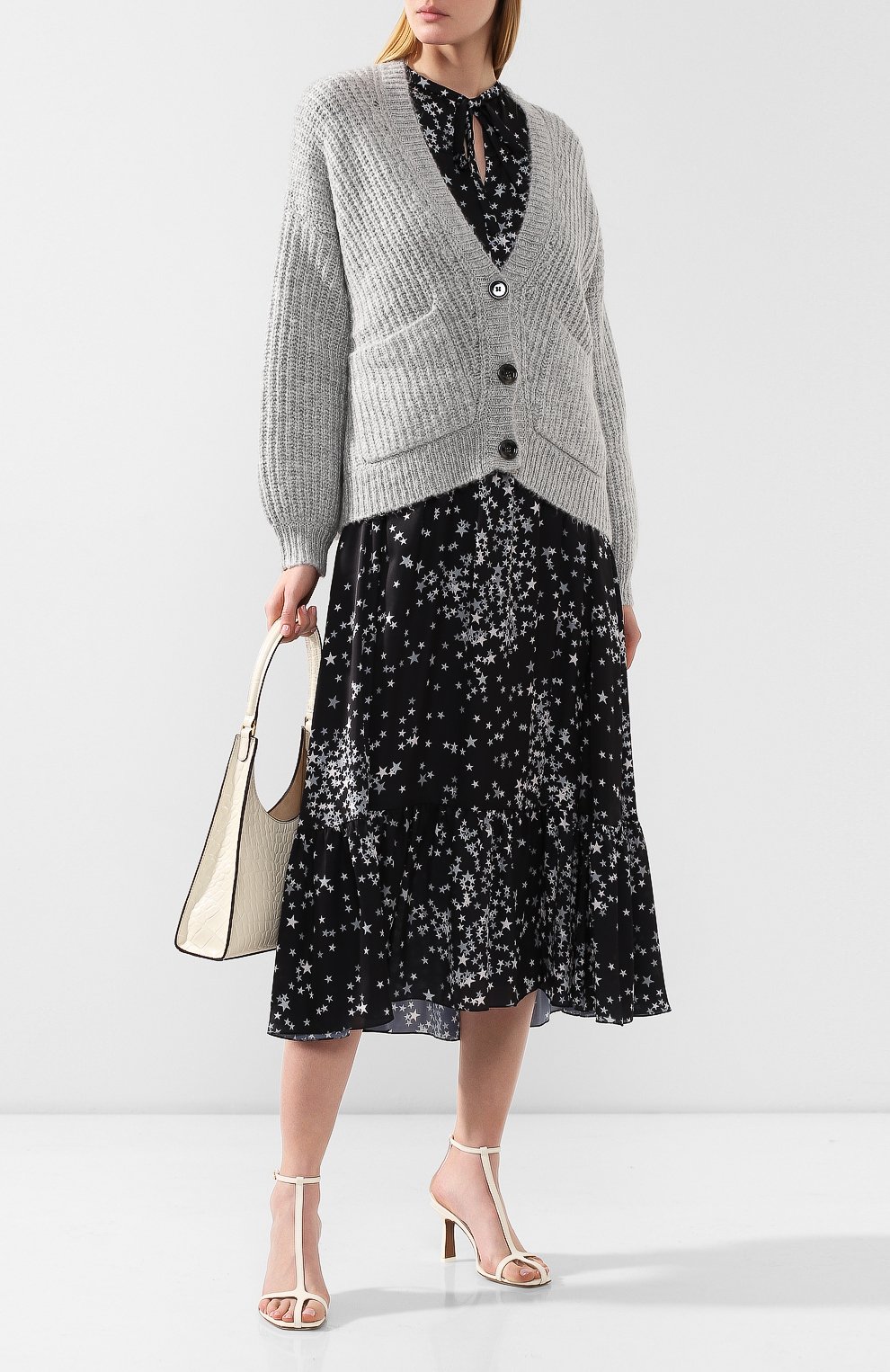 Кардиган ALLUDE серого цвета по цене 20800 руб., арт. 195/62032, фото 2 Кардиган ALLUDE, арт. 195/62032, фото 2