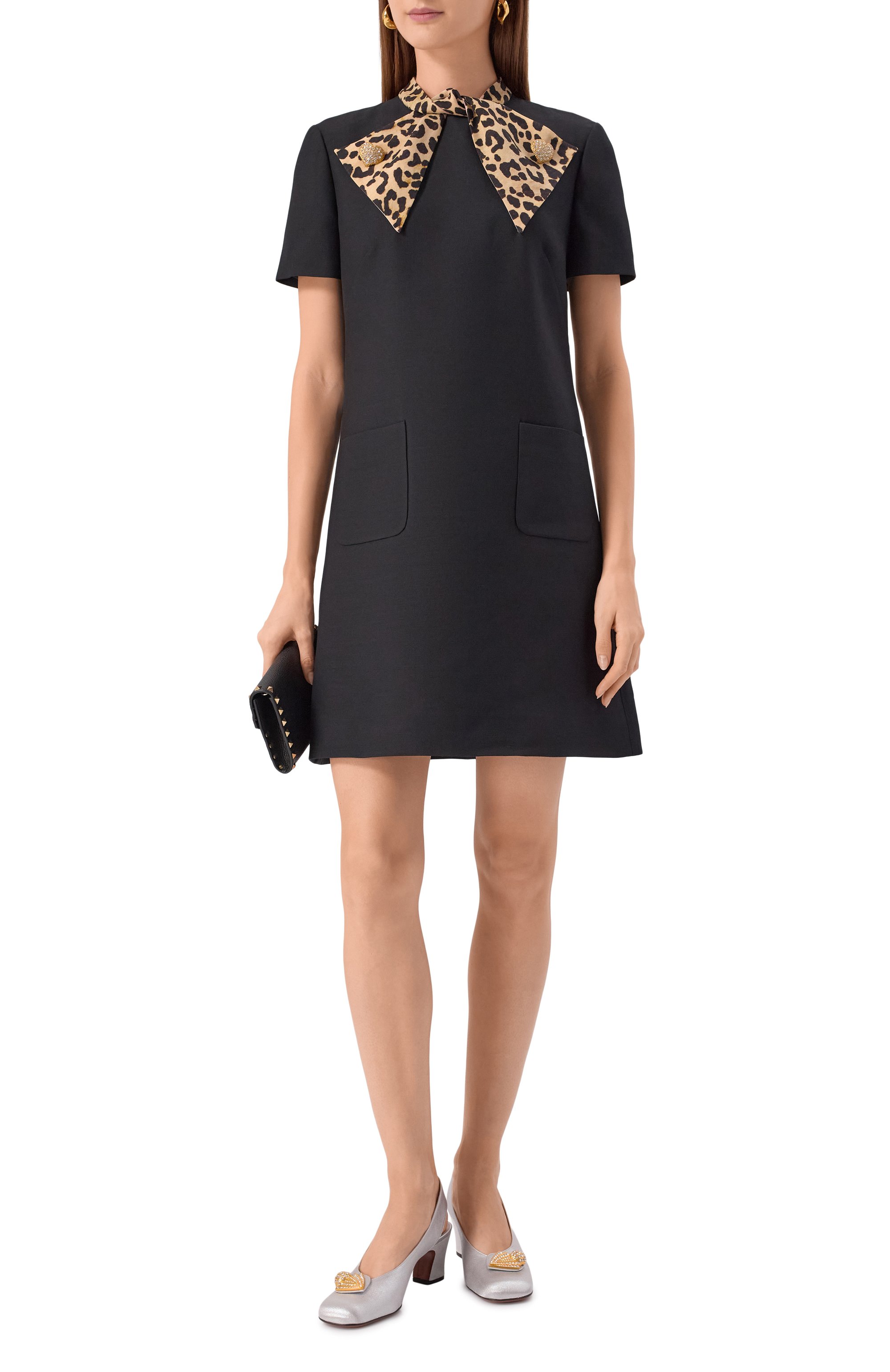 Платье из шерсти и шелка VALENTINO, арт. 7B3VAFH5/1CF, фото 2