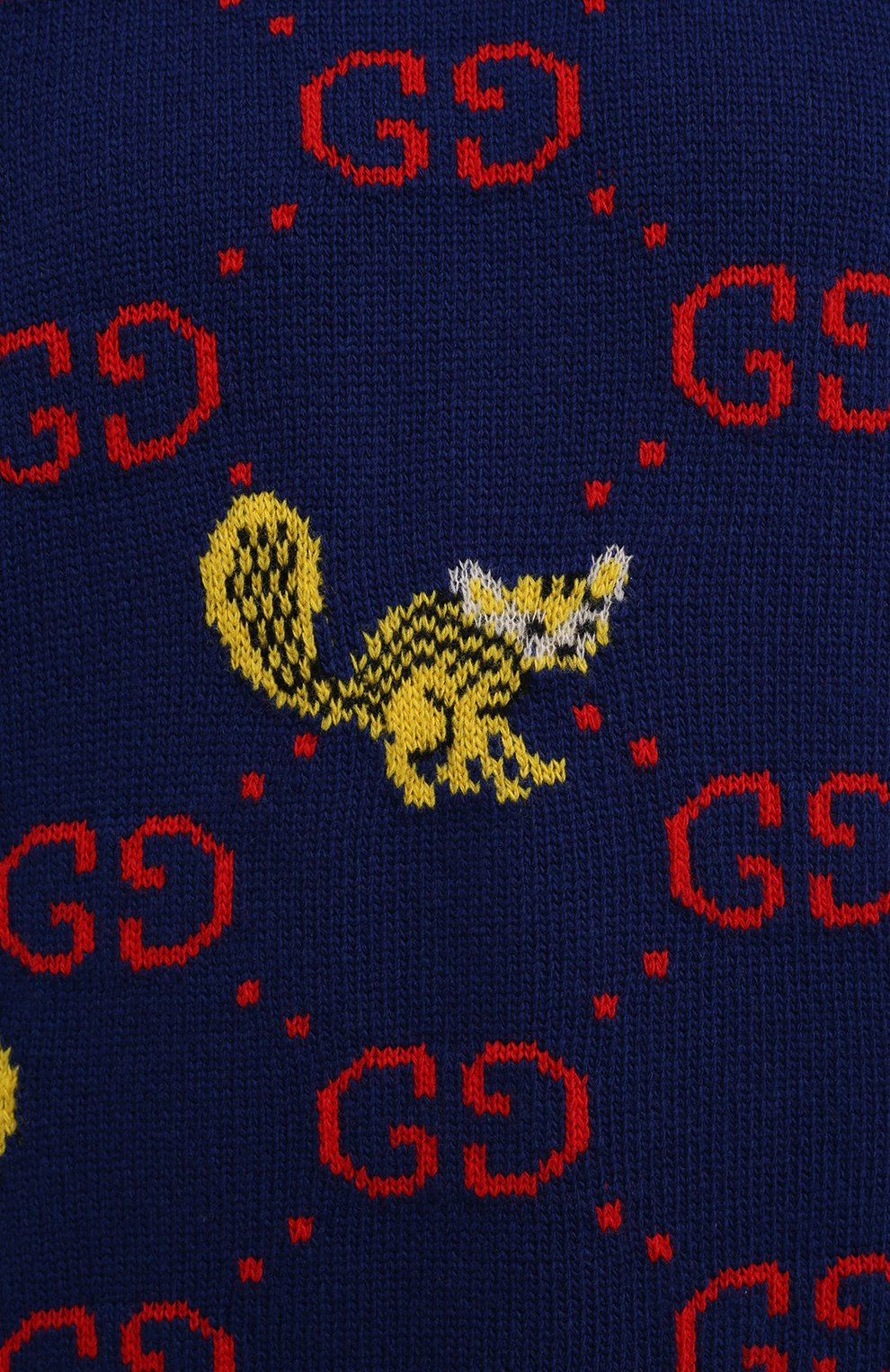 Шерстяной свитер gucci x freya hartas GUCCI синего цвета по цене 172800 руб., арт. 661836/XKBXX, фото 5 Шерстяной свитер gucci x freya hartas GUCCI, арт. 661836/XKBXX, фото 5