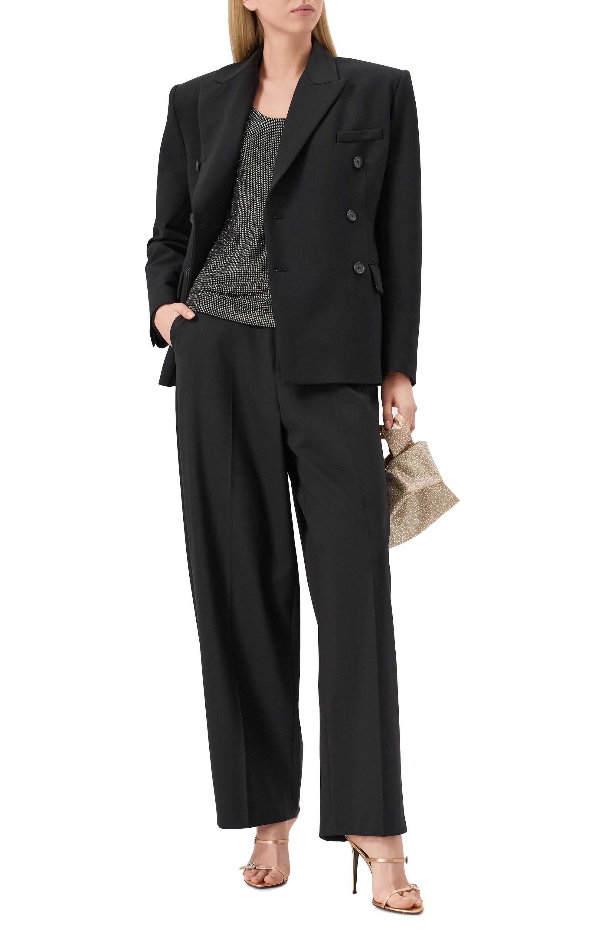 Топ с отделкой стразами GIUSEPPE DI MORABITO, арт. 04SST0317FC 04428, фото 2