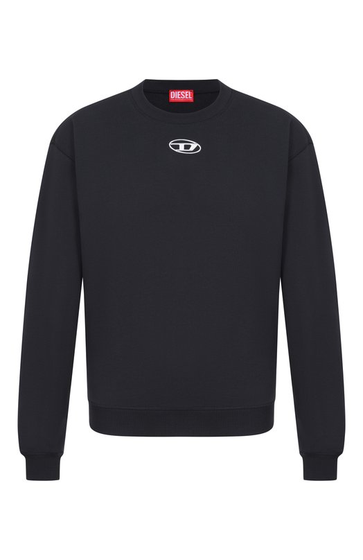 Хлопковый свитшот Diesel A20446/0BKBW Чёрный A20446/0BKBW