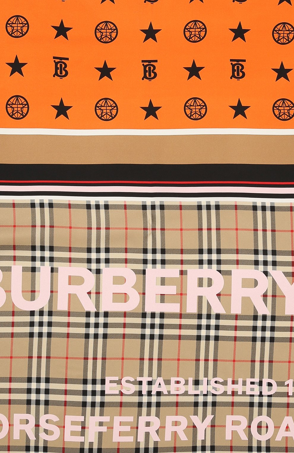 Шелковый шарф BURBERRY, арт. 8037475, фото 5