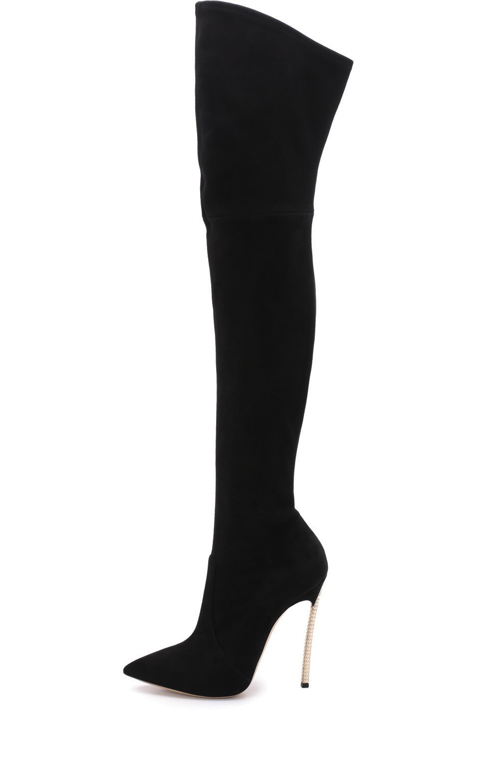 Замшевые ботфорты на шпильке blade CASADEI, арт. 1T808E120DPECT000, фото 3