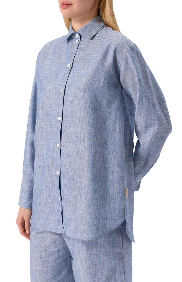 Рубашка изо льна и хлопка ZIMMERLI, арт. 4697-13000, фото 1