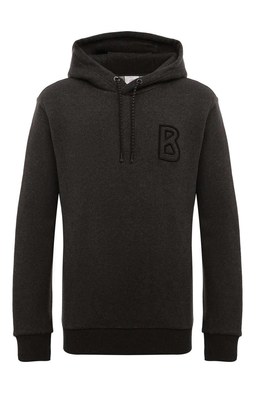 Хлопковое худи BOGNER темно-серого цвета по цене 39500 руб., арт. 88117729, фото 1 Хлопковое худи BOGNER, арт. 88117729, фото 1