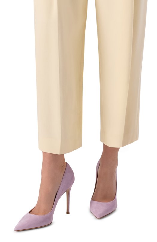 Замшевые туфли Gianvito 105 Gianvito Rossi G28470.15RIC.CAMLILE Сиреневый  G28470.15RIC.CAMLILE Фото 2
