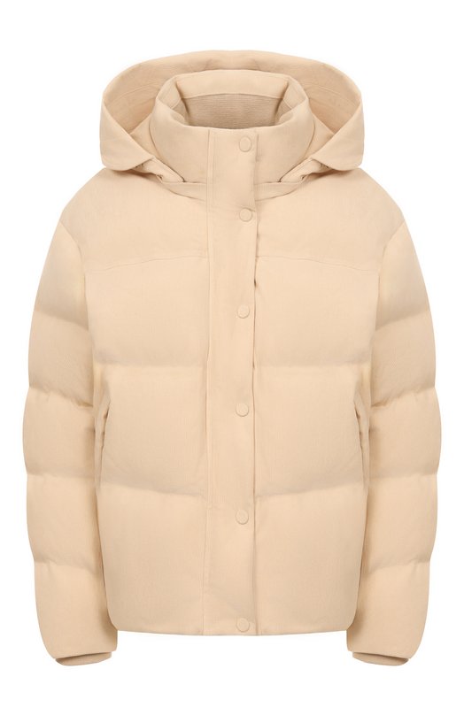 Вельветовый пуховик Addicted MD112.1 Кремовый MD112.1