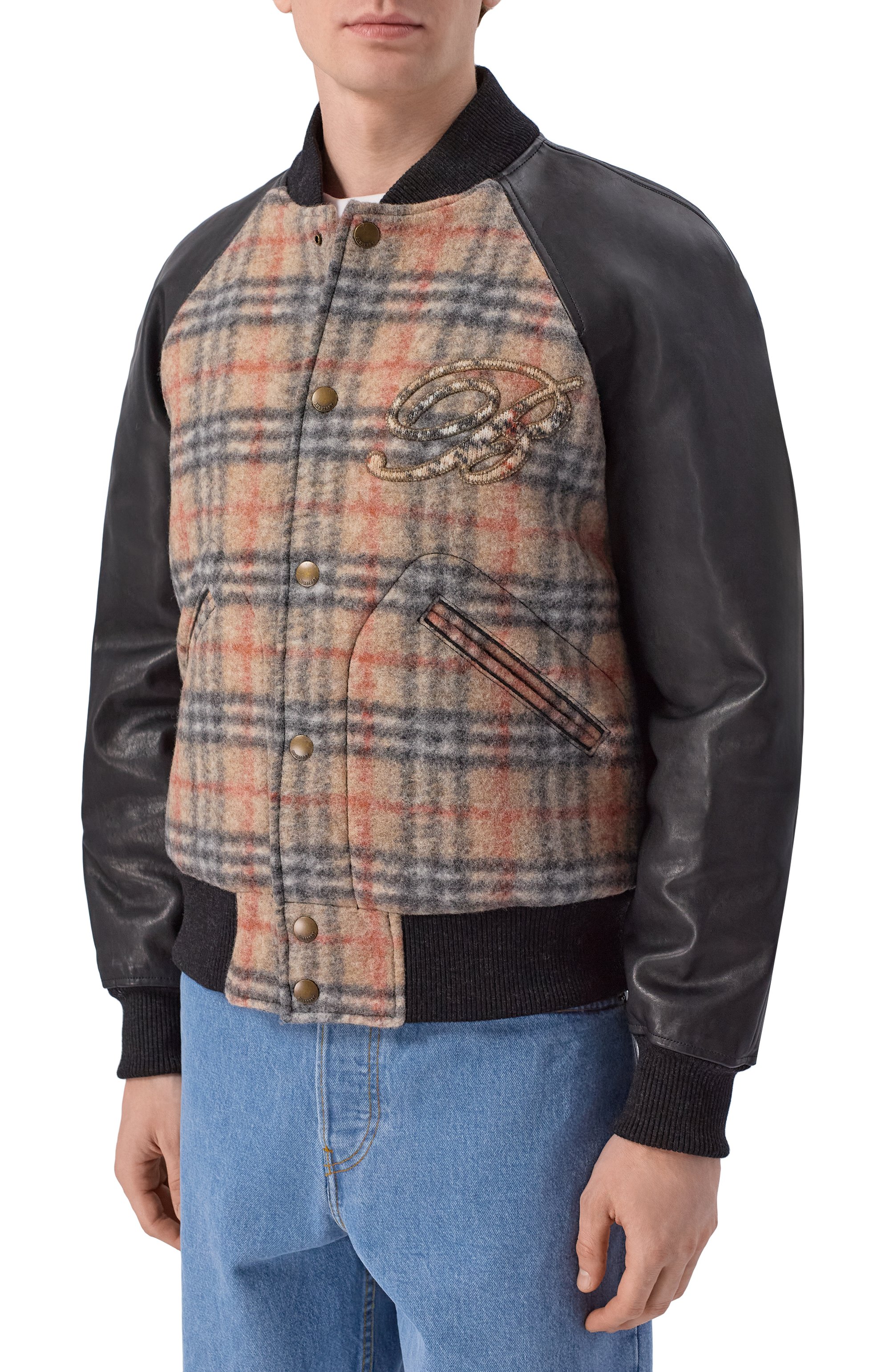 Комбинированный бомбер BURBERRY, арт. 8119190, фото 3