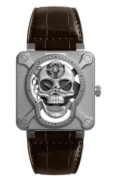 Часы laughing skull BELL AND ROSS, арт. BR01-SKULL-SK-ST, фото 1