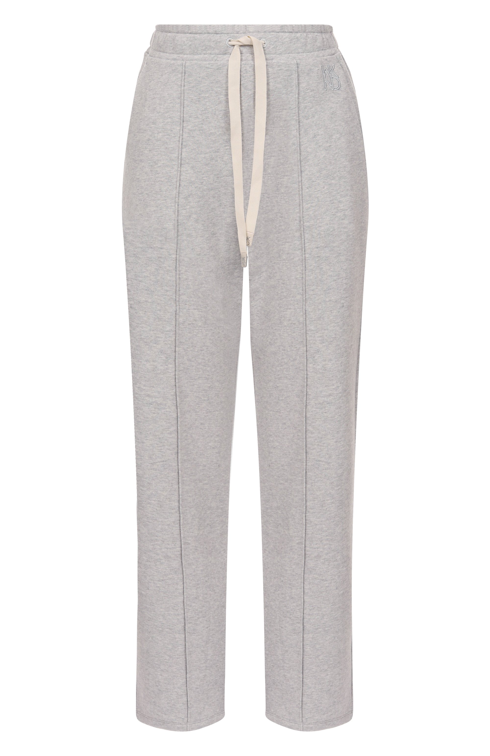 Хлопковые брюки WEEKEND MAX MARA серого цвета по цене 22950 руб., арт. F0LK, фото 1 Хлопковые брюки WEEKEND MAX MARA, арт. F0LK, фото 1