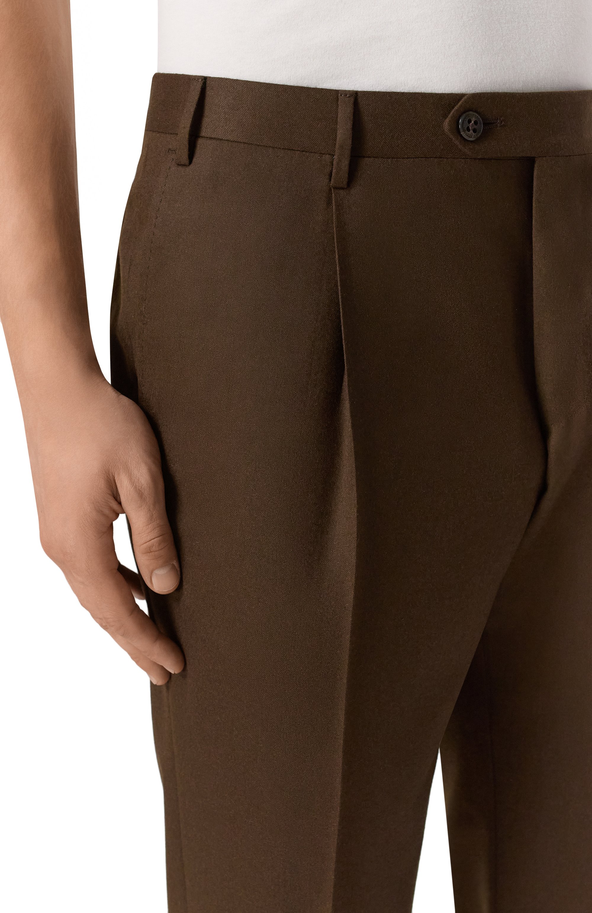 Шерстяные брюки CORNELIANI, арт. 265B03-2618111, фото 5