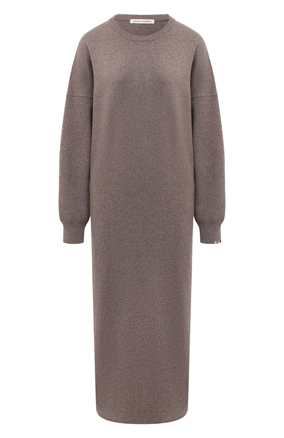 Кашемировое платье EXTREME CASHMERE серого цвета по цене 69950 руб., арт. 106/WEIRD, фото 1 Кашемировое платье EXTREME CASHMERE, арт. 106/WEIRD, фото 1