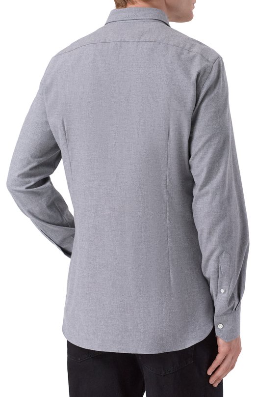 Хлопковая сорочка Giampaolo 908/TS43295 Серый  908/TS43295 Фото 4