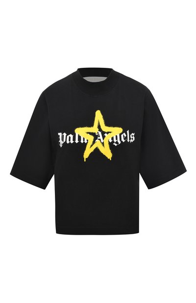 Женская хлопковая футболка PALM ANGELS, арт. PWAA020C99JER0151018