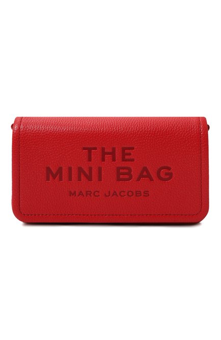 Женская сумка the mini bag MARC JACOBS (THE) красного цвета, арт. 2S4SMN080S02 | Фото 1 (Материал: Натуральная кожа; Размер: mini; Материал сплава: Проставлено; Ремень/цепочка: На ремешке; Драгоценные камни: Проставлено)